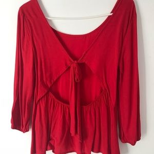 Cute top with open back